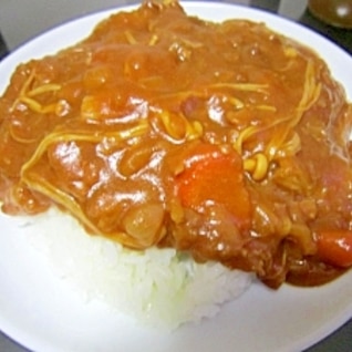 トマトジュースでカレー